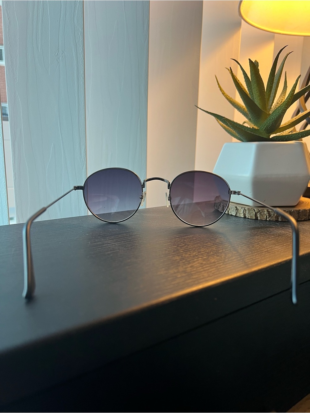 VINTAGE MENS ROUND SUNGLASSES - Picture 6 of 9